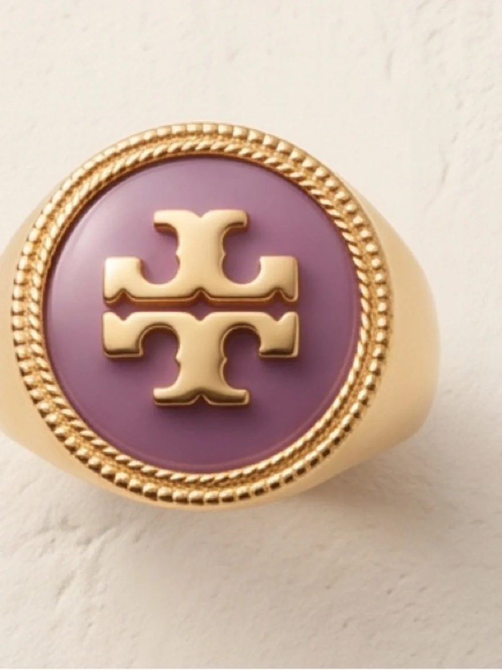 Tory Burch signet emblem ring